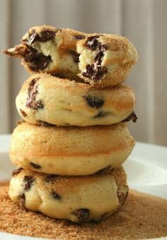 
                    
                        Healthy Girl Recipe: Banana Chocolate Chip Baked Donuts.
                    
                