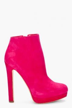 alexander mcqueen hot pink boots