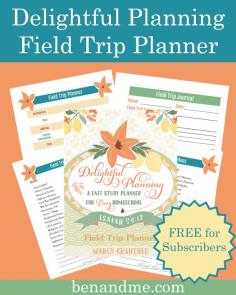 
                    
                        Delightful Planning Field Trip Planner -- FREE printable for June!
                    
                