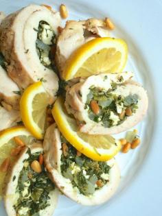 
                    
                        Greek Stuffed Chicken Breasts with Feta and Pine Nuts
                    
                