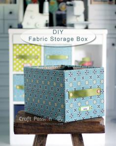 
                    
                        DIY easy and pretty storage box with plain carton and fabrics
                    
                