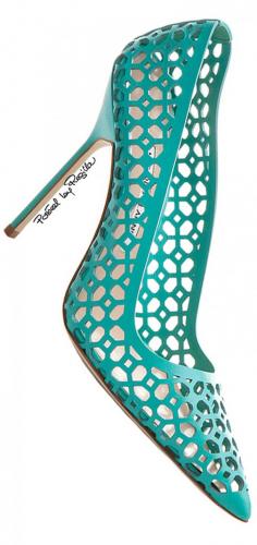 Mint green high heel