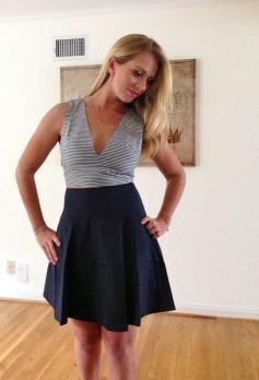
                    
                        Navy Ruffle Skirt $39 | Bizi Bee Boutique
                    
                