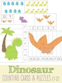 
                    
                        Fun dinosaur counting cards and puzzles for your toddlers and preschoolers
                    
                