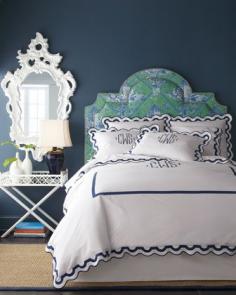 Absolutely love the Monogramed bedding, the bed head and the Mirror. Gorgeous looking room. ~Sarah