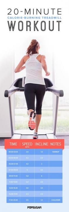 20 min treadmill workout