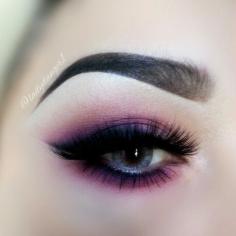 Smokey pink and purple eyeshadow #eye #eyes #makeup #eyeshadow #smokey #dramatic #dark