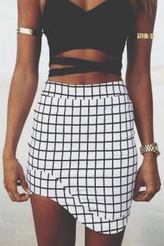 crop top + bodycon skirt + arm jewels skirt croptop bodycon dress cropped top
