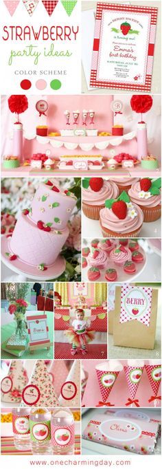 
                    
                        Strawberry Party Ideas | Strawberry Party Theme Inspiration Board
                    
                