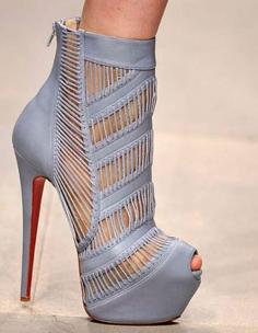 Christian Louboutin - baby blues #ChristianLouboutin #heels #boots #shoes #stilettos #ankleboots