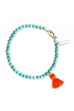 urquoise & Orange bracelet