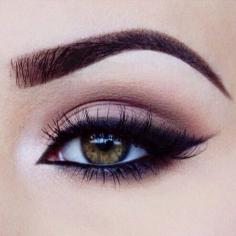 eye makeup // defined brow + wing