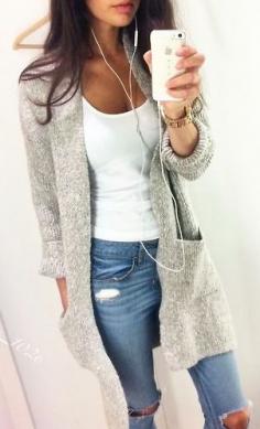 Sweater white iphone jeans outfit