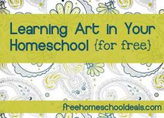Free Art Lessons, Tutorials, and Materials for your homeschool