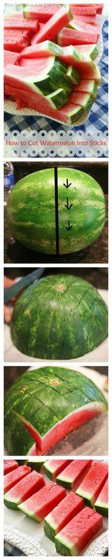 Easy watermelon cutting tips