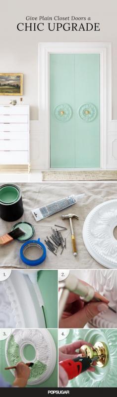 I'd love to do this to my linen closet doors!