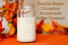 Clean Lean Mommy Machine: Homemade Vanilla Maple Cinnamon Coffee Creamer