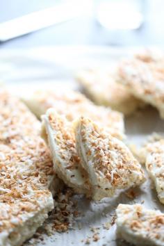 Sugar Cookie Bark with Toasted Coconut and White Chocolate is the perfect way to end any meal. lemonsforlulu.com #BecomeABetterBaker