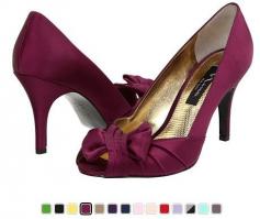 Nina Forbes Fuchsia Satin #shoes