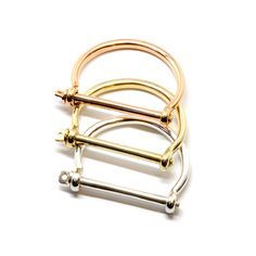 
                    
                        MIANSAI screw cuff available in Solid Silver, Solid Brass and Rose Gold plated finish.
                    
                