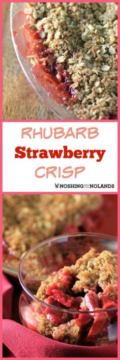 
                    
                        Rhubarb Strawberry Crisp by Noshing With The  Noland, a great summer dessert to be enjoyed year after year!!
                    
                