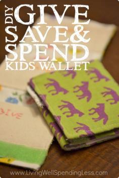 
                    
                        These adorable Give Save Spend wallets make the perfect stocking stuffer!  Easy to make, they are a great way to encourage your kids to manage their money the Dave Ramsey way!
                    
                