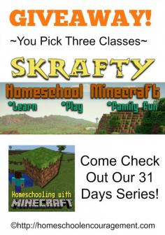 
                    
                        SKRafty giveaway in Homeschooling With Minecraft series.
                    
                