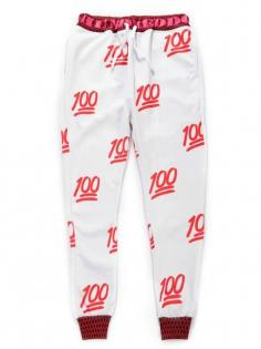 Emoji Joggers Pants 100 Emoji Joggers Cheap Red Pants for Men/Women