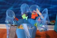 ** Fish nets are great as loot bag holders. Mummy's Little Dreams: Under The Sea - Birthday Party Theme