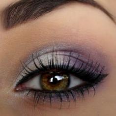 Lilac eye shadows bring out brown eyes. Wear this smokey look to prom for that sultry but fresh feel. DIY the look with these products used.