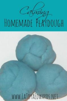 ADD IDEAS :: Calming Homemade Playdough recipe
