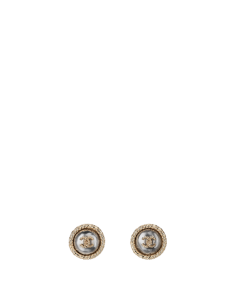 Metal earrings embellished with... - CHANEL