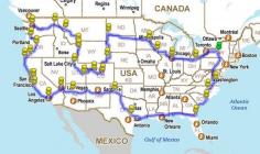 How to Drive across the USA hitting all the major landmarks. This would be awesome. Wonder how long would that take, great for a summer road trip! (Running route?)