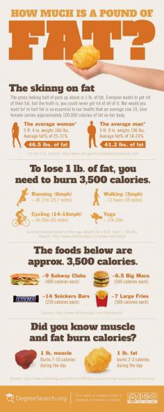 How Much is a Pound of Fat #healthy eating