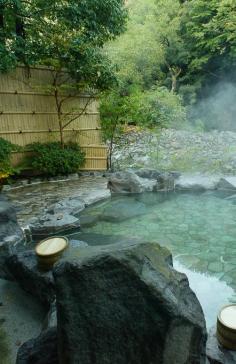 Hot spring (Onsen) in Hakone, Japan