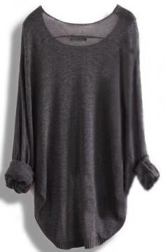 Long sleeve slouchy sweater