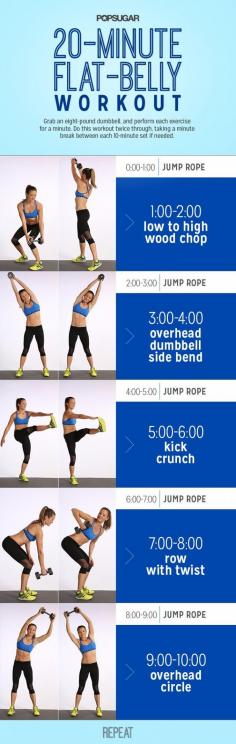 Flat Belly Workout // Cardio & Crunchless Abs #strong #fitness