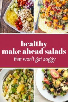 
                    
                        Make Ahead Healthy Salads
                    
                