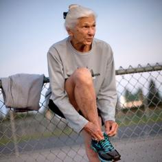 Marathon runner at 86.  #ActiveAgingWeek