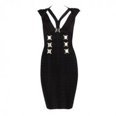 
                    
                        Starry Metal Buckle Hollow Halter Bandage Dress   � from www.starry97.com/...
                    
                