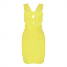 
                    
                        Starry Yellow Sexy Cut Out Bandage Dress   � from www.starry97.com/...
                    
                