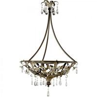 Shop for Lighting & Ceiling Fans at The Home Depot. This model from the Splendido collection by Yosemite Home Decor is a stunning large foyer pendant. Its frame is Oxido with a Gold Highlight Finish that stems out into intricately detailed leaves. The piece is embellished with numerous crystal flowers, shimmering under the warm light of the four incandescent bulbs that lay in the center of the fixture. This is a piece that demands attention and insinuates elegance and flair. The Splendido family also includes a beautiful six-light chandelier (SPJ742), four-light chandelier (SPJ731), flushmount (SPJ769), small foyer pendent (SPJ789), two-light wall sconce (SPJ732), mini pendent (SPJ793), one-light wall sconce (SPJ743) two-light vanity (SPJ208), three-light vanity (SPJ803) and four-light vanity (SPJ804) allowing you to choose a selection that best fulfills your decorating desires. This piece requires four medium-based, 60-Watt, incandescent bulbs (not included).