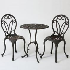 Entertain guests or family with this sturdy bistro set. The Cast Aluminum Dark Gold Bistro Set is designed with a French touch and is ideal for balconies, gardens and patios. Made of cast aluminum, this outdoor bistro set comprises two well-crafted chairs and a tall table. The table is ornately designed and stands on three, wide, sturdy legs for maximum stability. You can now make the best of the seasons with this beautifully styled outdoor accent. About Best Selling Home Decor Furniture LLC Best Selling Home Decor Furniture LLC is a US-based company dedicated to providing you with a wide variety of fine furniture. With sales and manufacturing offices in Europe and China, as well as the ability to ship to anywhere in the world, no one is excluded from bringing these lovely pieces home. From outdoor to indoor furniture, children's furniture to ottomans and home accessories, all your needs will be met with attractive, high quality products that will last.