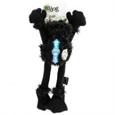 goDog Crazy Tugs Monkeys with Chew Guard Technology Tough Plush Dog Toy QP770897