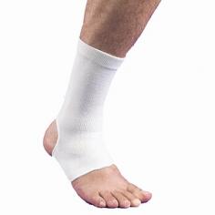 Our Wool/Elastic Ankle Brace is designed with 56% wool. Provides natural warmth and support. Wool/elastic blend allows the skin to breath preventing skin irritations and allergies often associated with elastic braces. Anatomical tubular form and softness makes it very comfortable to wear on a daily basis. Recommended for: Prevention and treatment of sprains strains and other ankle injuries. Rehabilitation and treatment after injuries or surgery. Treatment of arthritic conditions. Unnoticeable under clothes. Size: M. Available in the colors: White.