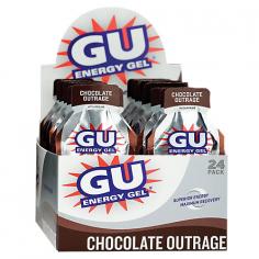 GU is EnergyGU Energy Gel is specifically formulated to energize your body during exercise. Using GU during your regular workouts will keep your mind alert and active, and your muscles going strong. GU gives the most concentrated form of immediate energy with no stomach bulk or distress, is quickly and efficiently absorbed, and will maintain your blood sugar at the optimal level for a great workout start to finish. During a workout or race, no matter what type, you need to quickly absorb carbohydrate-based calories to replace the glucose you are burning at 400 - 600 per hour or you will begin to lose concentration and energy. The fat, fiber and protein found in bars are very slow to absorb and create unwanted bulk in the stomach. GU is created for the body during exercise, and because of its form and ingredients is absorbed much faster than a bar so you will feel the energy almost immediately. GU Energy Gel contains maltodextrin, the best complex carbohydrate for delivering energy to working muscles. GU also contains the optimal balance of carbohydrates for the body during exercise: 80% complex/20% simple. It is this balance of maltodextrin and fructose in GU that delivers a quick rise in blood sugar and maintains that glucose level for up to 45 minutes during exercise. By simply adding GU to your normal workout routine - one packet 15 minutes before starting then one packet every 45 minutes or so - you will feel strong and energized, be able to maintain your effort throughout the workout, feel better when you finish, and recover quickly for your next workout. If you want to have a good workout you have to supply your body with the right fuel - GU Energy Gel.