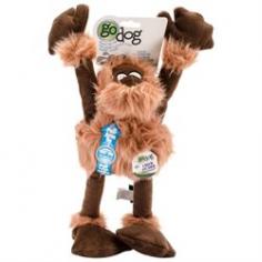 GoDog Crazy Tugs feature fun arms and legs that pull through the body for great tugging fun. Made with Chew Guard Technology, these toys will stand up to tough play. Limit of one-time, one replacement per household. Available in large and small sizes for all breeds to enjoy. If this goDog toy does not outlast your standard plush, replacement and fill out the form to get your one-time replacement.