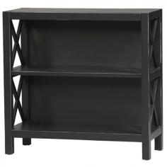 Anna 2-Shelf Bookcase - Your Bedroom, Home Office Or Even Family Room Would Benefit From This Stylish Piece Of Furniture. It Features A Designer-Inspired Look And Two Roomy Shelves. Buy It Today. Features A Quality-Crafted Wood Construction For Years Of Enjoyment. In A Popular Antique Black Finish For Added Beauty And Protection.