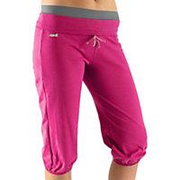 Cute and cropped, this unique activewear capri from Ryka features a foldover waistband with contrast detail at the top and tie waist with fitted, elastic cuffs and soft interior feel. Featured in zuma pink Stretch style capri Rolled, foldover waistband Contrast waist color Tie at waist Elastic cuffs Tagless label at back Cotton/nylon/spandex Imported