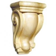 The White River Classic Corbels are hand-carved with graceful curves in a scroll design. The corbels are available in American Maple, Cherry or Lindenwood and come in three sizes. Complement your cabinetry, furniture skirts, wall panels, ceiling decorations, mantels, pilasters, range hoods and other architectural elements with these corbels. The corbels can be stained, painted or glazed to match any decor.